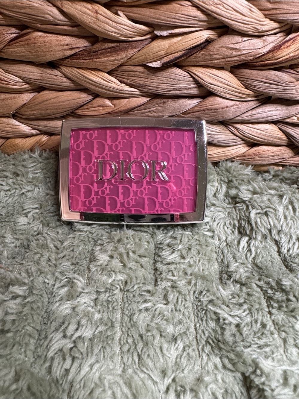 Dior Pink Logo Compact Blush Case